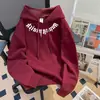 Moletom com capuz estiloso para estudantes do sexo masculino, moletom com estampa de letras góticas da moda, jaqueta moletom casual para meninos