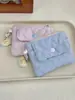 52141 Bolsa de cartão pequena fofa Bolsa de moedas Snaps Zipper Bolsa de armazenamento Bolsa de equipamento multifuncional Bolsa de cartão de identificação