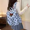 Mochila de Nuevo Estilo para Niñas, Mochila Ligera de Nylon Estilo Coreano, Mochila de Viaje, Diseño de Nicho, Bolsa Escolar Estampada de Lunares para Estudiantes