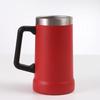 Copo Isolado a Vácuo de Aço Inoxidável 304 com Alça, Caneca de Cerveja Brasileira de Grande Capacidade, Copo Térmico, Copo de Café, Copo de Água