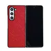 Nova capa de celular dobrável estilo Chanel em couro texturizado para Samsung Z Folder 5, tendência Z folder 4/3