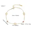 Collar Simple y Elegante de Nariz de Cerdo con Incrustaciones de Circonita, Pulsera de Acero Inoxidable para Mujer, Estilo Popular, Lujo Ligero, Nicho, Sensación de Alta Gama, Versátil