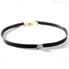 Novo Harajuku vintage veludo cinta couro neckband colar cross-border popular requintado colar clavícula corrente acessórios moda atacado