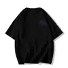 Camiseta de manga corta estilo ins de seda de leche con estampado de gato coreano, casual, talla grande, corte holgado, moderna y de nicho para hombres y mujeres