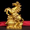 Figura de Caballo de Bronce para el Éxito Inmediato, Caballo del Zodiaco, Adorno de Caballo de Cobre para Sala de Estar u Oficina, Artículo Artesanal, Regalo para Inauguración de Casa o Negocio