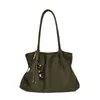 Bolso de axila vintage mate de alta gama transfronterizo 2025 nuevo moda tendencia gran capacidad gamuza versátil bandolera