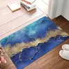 Alfombrillas de mármol simples más vendidas transfronterizas, alfombras absorbentes de franela para baño, diseño de estampado de leopardo, disponibles al por mayor en Amazon