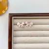 Pendientes de Gota de Aceite con Lazo Fresco Estilo Coreano para Mujer, Modernos, Exquisitos, Sencillos, Dulces y Versátiles