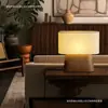 Luminária de Mesa Vintage Designer 2026, Escultura em Madeira de Alto Padrão, Luminária de Leitura para Quarto, Mesa, Cabeceira, Iluminação de Ambiente