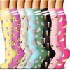 Youlijian 8 pares de calcetines de compresión deportivos para traje multiestilo fabricantes de calcetines de compresión al por mayor disponibles para hombres y mujeres calcetines de compresión