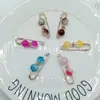 Artefato apertado na cintura muda-cintura Broche oval fixo pino anti-exposição joia pino de peito pérola fivela estilo coreano estilo coreano