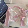 Camiseta Fina de Manga Raglan com Estampa de Desenho Animado Doce para Crianças Pequenas - Nova Coleção Outono 2026
