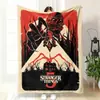 Manta Cálida Estampada de la Serie de Televisión Americana Stranger Things, Manta Espesa de Felpa, Forrada de Vellón, Producto Más Vendido, Nueva Manta de Franela en Aliexpress