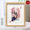 Características chinas Obras de papel recortado Yuxian Marco de espejo Marco de fotos Adornos tridimensionales huecos Colgante Pintura decorativa de pared Folklore