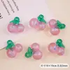 Cuentas Colgantes de Sirena Cereza Fresa con Purpurina Fina Luminosa Cuentas Acrílicas DIY Collares de Cuentas Hechos a Mano Accesorios de Joyería