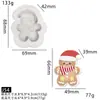 Molde de silicona para juguete blando estilo tejido, formas de gato Miffy y árbol de Navidad, molde hecho a mano para hacer juguetes de comida