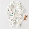 Macacões de Bebê, Roupas para Recém-Nascidos, Novas Roupas de Algodão Puro para Bebês Meninos e Meninas para Outono e Inverno, Mangas Longas para Engatinhar, Camadas Base e Roupas Harem