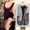 Laranja Amizade Sexy Lingerie Roxo Veludo Alça Bodycon Vestido Feminino Sexy Renda Tentação Boate Uniforme Pijama A927