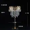 Adereços de Casamento Suporte de Flor de Gelo de Cristal Decoração da Mesa Principal Suporte de Flores para Mesa do Salão de Casamento Vaso Europeu Ornamentos de Ferro