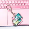Chaveiro de Sereia Hanton de Desenho Animado Anime Peixe-Palhaço Fofo Pingente de Acrílico para Mochila de Estudante Adesivo Venda por Atacado Não