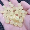 Cuentas redondas de color amarillo pálido Hielo Cuentas sueltas de Jade Xiuyu cuarzo roca jade cuentas accesorios para pulsera collar diy joyería
