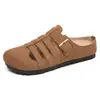 Sapatos Femininos, Versátil Estilo Novo de Verão, Chinelos Vazados com Biqueira de Espinha de Peixe, Slip-Ons de Alta Qualidade para Uso Externo