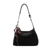 Bolsa Transversal Grande Capacidade Estilo Simples Japonês e Coreano Feminina 2024 Inverno Nova Vintage para Trabalho e Dia a Dia Bolsa de Ombro Tote