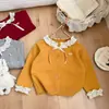Suéter para Niña Otoño/Invierno 2026 Estilo Coreano Moda Punto de Encaje con Lunares Cárdigan Abrigo Versátil para Niña Pequeña
