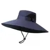 Sombrero de Sol de Verano para Hombre, Secado Rápido, para Exteriores, Montañismo, Deportes, Protección Solar, Malla Transpirable, Visera Solar, Sombrero de Sol Plegable, Sombrero de Pescador