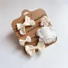 Accesorios para el cabello para niños de Amazon transfronterizo Lazo hecho a mano Diadema de nailon de alta elasticidad Diadema para fotos de bebé Juego de cinco piezas