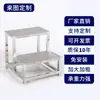 Taburete Cuadrado de Acero Inoxidable, Taburete Espesor para Taller Libre de Polvo de Laboratorio, Taburete Alto para Hospitales y Escuelas, Taburete de Operación para Trabajadores de Fábrica de Alimentos