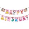 Platos de Papel, Servilletas, Mantel, Vajilla Desechable para Decoración de Fiesta de Cumpleaños de Ensueño con Temática de Princesa Rosa para Niña