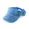 Gorra de Béisbol Abierta de Marca de Moda Transfronteriza, Sombrero Casual con Pedrería, Sombrero Topless, Sombrero de Pedrería Acrílica, Sombrero para el Sol para Exteriores