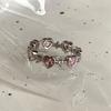 Anillo irregular liso de plata esterlina 925 estilo coreano para mujer, estilo Ins de alta gama, anillo para dedo índice sin color, combinable.