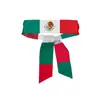 Diademas Día de la Independencia Bandera de México Diadema Elástica para Hombres Eventos Deportivos Diadema Ancha Cruzada Absorción de Sudor Accesorios para el Cabello