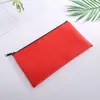 Bolsa para Billetes de Cuero PU Bolsa para Efectivo Bolsa de Depósito Bolsa de Almacenamiento Bolsa Cosmética Portátil Bolsa de Almacenamiento Bolsa con Cremallera
