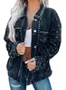 Chaqueta de Mezclilla Personalizada para Mujer Fábrica de Origen Chaqueta de Mezclilla para Mujer Fábrica de Personalización en Lotes Pequeños ODM con Dibujos y Muestras