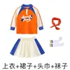 Disfraces de Cheerleading para Niños, Uniformes de Clase Competitiva para Ceremonia de Apertura de Reunión Deportiva de Estudiantes de Primaria, Conjuntos de Camisa Polo de Dibujos Animados, Otoño