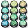 Lentejuelas redondas para uñas de 2 mm, parche con borde cruzado, purpurina en polvo, purpurina para uñas, decoraciones mixtas, material de lino fluido
