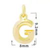 Accesorios de Joyería con Circonita Micro-Pavimentada, 26 Letras Brillantes, Baño de Oro Real de 18 Quilates, Collar, Accesorios de Colgante Pequeño
