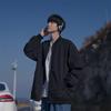Traje de Béisbol vintage estilo japonés para hombre Otoño vintage Chaqueta Bomber de Entrenador Estilo Hong Kong Top Casual Holgado
