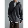 Tricô Americano Retrô com Decote V Masculino Outono e Inverno Marca Tendência Casual Preguiçoso Tricô para Casal Top Casual Tendência