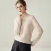 Nuevo Modelo 2026 Suéter 100% Cachemira Pura para Mujer, Suéter de Punto de Cuello Semi Alto, Capa Base Otoño e Invierno, Manga Larga de Cachemira