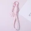 Estilo Fresco y Sencillo Lanyard para Teléfono Llavero de Flor Hecho a Mano DIY Colgante de Cuentas Accesorios Mayoreo
