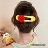 2026 nuevos y elegantes pasadores de pelo de color café al por mayor, pinzas de pico de pato de alta gama para la parte posterior de la cabeza, accesorios para el cabello lindos y dulces para mujeres