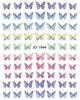Pegatinas de uñas para niños 3D ultrafinas, decoración de uñas DIY, simulación de calor transfronteriza, gradiente láser, pegatinas de uñas de mariposa