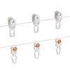 Accesorios para riel de cortina de cuentas con forma de serpiente para comercio exterior transfronterizo, cuentas de hebilla simple y doble, cuentas silenciosas de distancia fija, hebilla para colgar cuentas de hilo