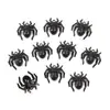 12 electroforesis negro explosión DIY aleación de zinc araña murciélago amuleto animal colgante accesorios para equipaje