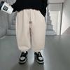 [Especial Liquidación] Pantalones Deportivos Casuales para Bebé de Invierno para Niños Estilo Coreano con Letras en Relieve Espesos Pantalones de Chándal para Niños Modernos