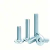 Tornillos y Pernos de Cabeza Biselada, Hierro Chapado en Zinc Azul y Blanco, Cepillados y Pulidos, Pernos de Conexión para Ferretería de Muebles, Compra al por Mayor